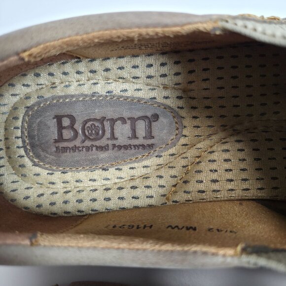 Born Sawyer Taupe Mens Slip-On Shoes Size 9 M Leather/Fabric Upper main image 16